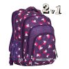 Dámský batoh Školní  2v1 BAR Horses, barva fialová ,Objem 31 - 40 litrů