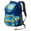 Pánský batoh Jack Wolfskin RAMSON 26 PACK blue woven check, barva Modrá ,Objem 21 - 30 litrů