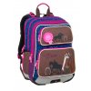 Dětský batoh Bagmaster GALAXY 9 B BLUE/BROWN/PINK, barva Modrá