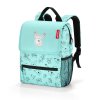 Dětský batoh Reisenthel Backpack Kids Cats and dogs mint, barva Modrá ,Objem do 10 litrů