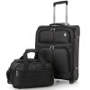 Cestovní set AEROLITE kufr T-9639/1-S + taška 615 - černá