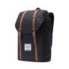 Herschel Retreat Black/Tan Synthetic Leather 19,5l