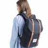 Herschel Retreat Black/Tan Synthetic Leather 19,5l