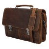 Green Wood pánská kožená pracovní taška Bérenger hnědá