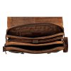 Green Wood pánská kožená pracovní taška Bérenger hnědá