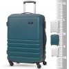 Cestovní kufr ROCK TR-0169/3-M ABS - petrolejová