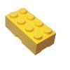 LEGO box na svačinu 100 x 200 x 75 mm žlutý