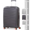 Cestovní kufr ROCK TR-0212/3-M PP - charcoal