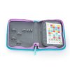 Dívčí školní penál jednochlopňový BAGMASTER CASE LUMI 21 C GRAY/BLUE/PINK