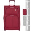 Cestovní kufr AEROLITE T-9613/3-L - vínová