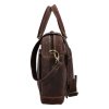 Diviley Pánská cestovní business taška kožená luxury hnědá