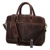 Diviley Pánská cestovní business taška kožená luxury hnědá