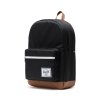 Herschel Pop Quiz - Black/Tan Synthetic Leather 22 l