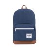 Herschel Pop Quiz - Navy/Tan Synthetic Leather 22 l