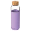 Quokka Skleněná lahev na vodu Flow 660 ml - lilac