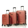 Sada cestovních kufrů ROCK TR-0229/3 ABS - růžová
