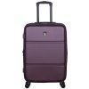 Cestovní kufr TUCCI T-0117/3-L ABS - vínová