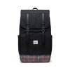 Herschel Retreat™ - Black Winter Plaid 23l