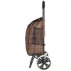 Nákupní taška na kolečkách METRO ST-03 - hnědá