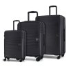 Sada cestovních kufrů ROCK Lincoln TR-0281/3 ABS - černá