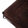 Green Wood Ulrich Prostorná pánská pracovní kožená taška - hnědá