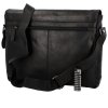 Green Wood Luxusní pánská kožená taška Entonio černá