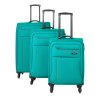Travelite Solaris 4w S,M,L Aqua/orange – sada 3 kufrů + BB + Sluchátka, myš nebo pouzdro