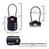 Bezpečnostní lankový TSA kódový zámek ROCK TA-0004 - černá