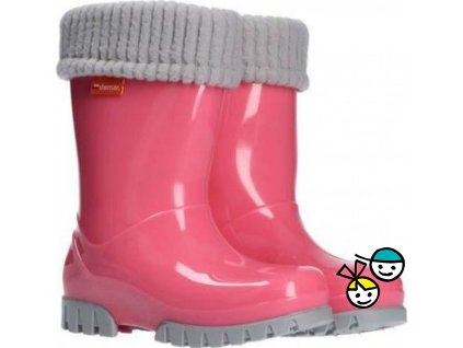 Zateplené holínky Demar Twister Lux růžový, Botičkov Chrudim