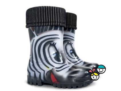 Zateplené holínky Demar Twister Lux Print - Zebra, Botičkov Chrudim