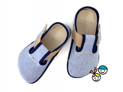 Barefoot bačkory Pegres BF01 modré, Botičkov Chrudim