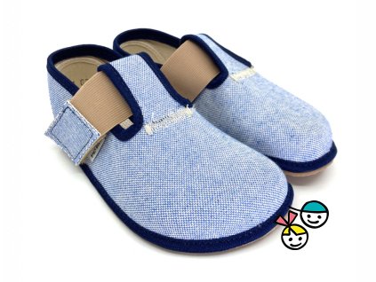Barefoot bačkory Pegres BF01 modré, Botičkov Chrudim