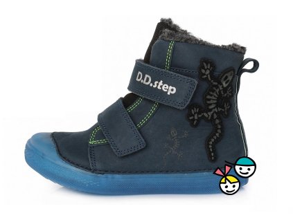 Zimní obuv D.D. STEP Royal blue W049-236 - Modrá reflexní
