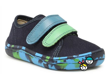 Tenisky/plátěnky Froddo - G1700358-1, blue/green, plátěnky