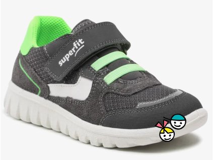 Celoroční obuv Superfit SPORT7 MINI 1-006195-2000 grau/hellgrün