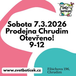 Sobota 7.3.2026 dětská obuv Chrudim otevřeno! #svetboticek #svetboticekChrudim #detskeboty #detskanozka #zdravachuze...