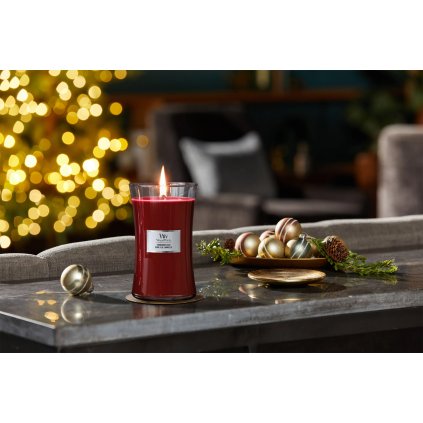 woodwick cinnamon chai velka