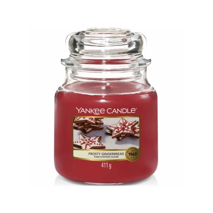 yankee candle frosty gingerbread stredni