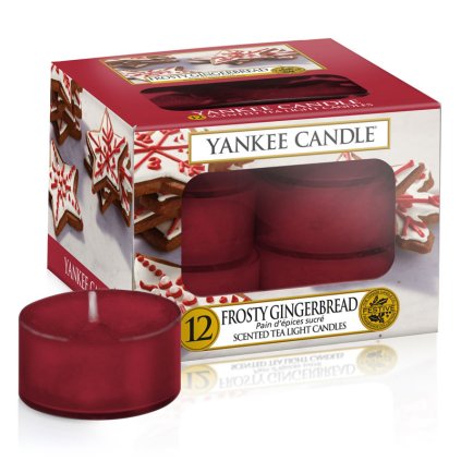 11189 yankee candle cajove svicky frosty gingerbread 12 ks