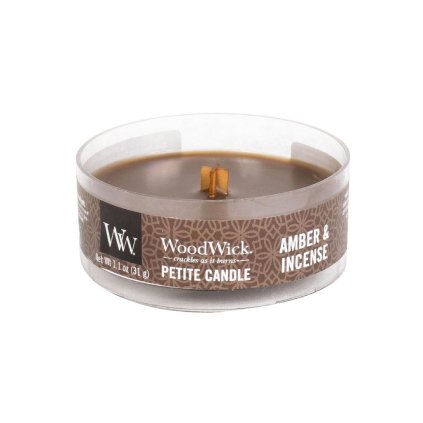 woodwick svicka amber incense petite candle