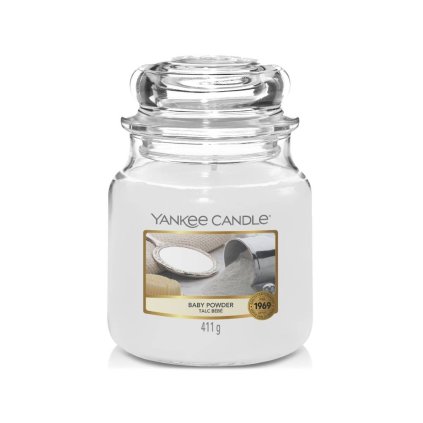 yankee candle baby powder stredni