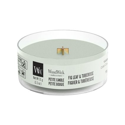 woodwick fig leaf tuberose petite candle