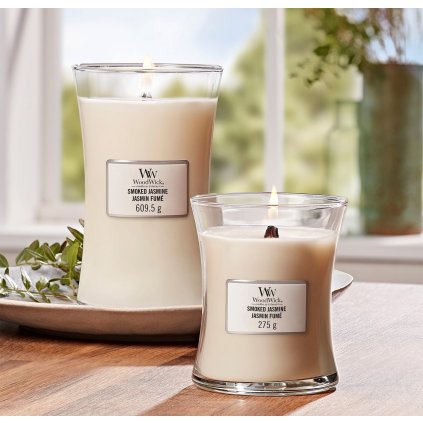 woodwick smoked jasmine velka svicka