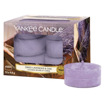yankee candle dried lavender oak cajove svicky