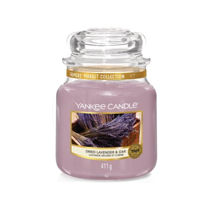 yankee candle dried lavender oak stredni