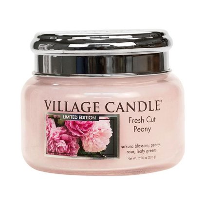 village candle svicka fresh cut peony mala