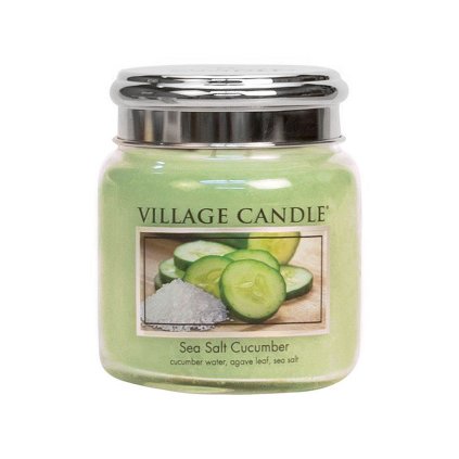 village candle svicka sea salt cucumber stredni