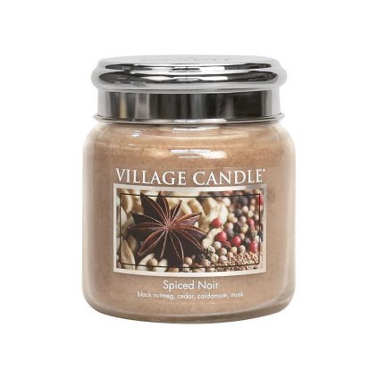 village candle svicka spiced noir stredni