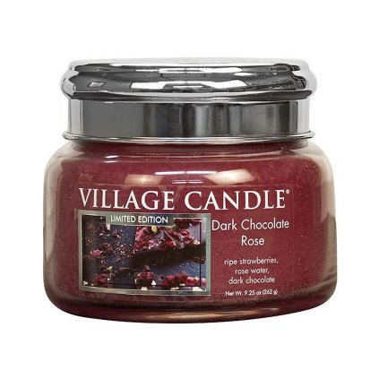 village candle svicka dark chocolate rose mala