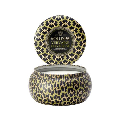 voluspa svicka maison metallo vervaine olive leaf 1